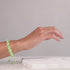Vert fluo | Supernova arc-en-ciel | Argent | Bracelet Charmballa Verre Galaxy